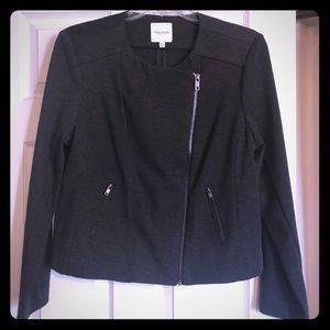 Charcoal grey moto jacket